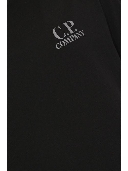 T-shirt con logo in jersey di cotone Black C.P. COMPANY | 20CMTS086A 005100W999